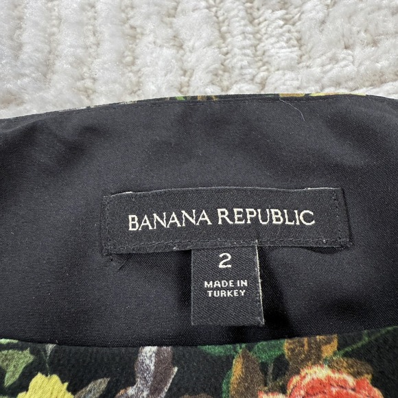 Banana Republic Dress Womens 2 Floral Shift Work Office Romantic Garden Party - Picture 9 of 11